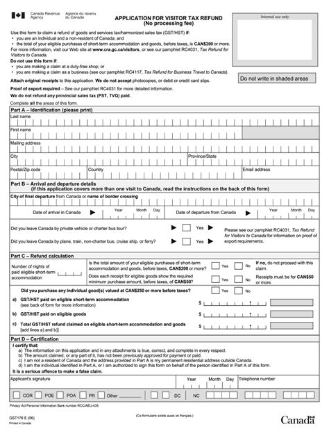 canada visitor tax refund 2023.